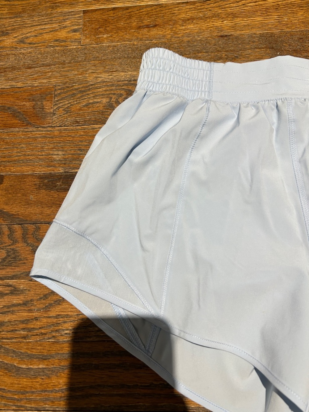 Light Blue Women's Athletic Shorts - Picture 2 of 6